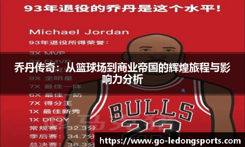 乔丹传奇:从篮球场到商业帝国的辉煌旅程与影响力分析